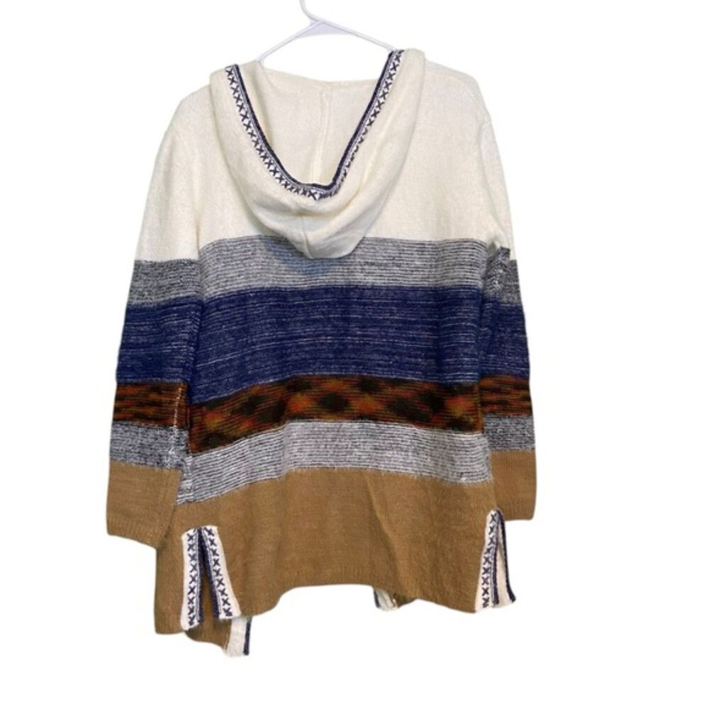Fate Siana Stitch Hooded Cardigan Sweater NWOT Size Small S - Picture 10 of 13